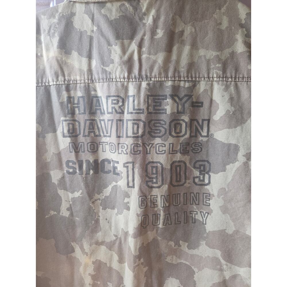 Harley-Davidson Camo Military Vest Mens Size 3XL Zip Front New w/out Tags!!! - Picture 5 of 7